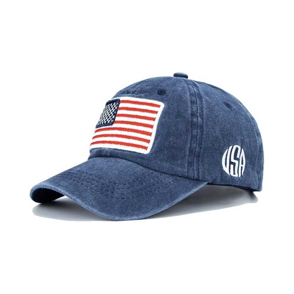 Washed Baseball Hats American-Flag WR