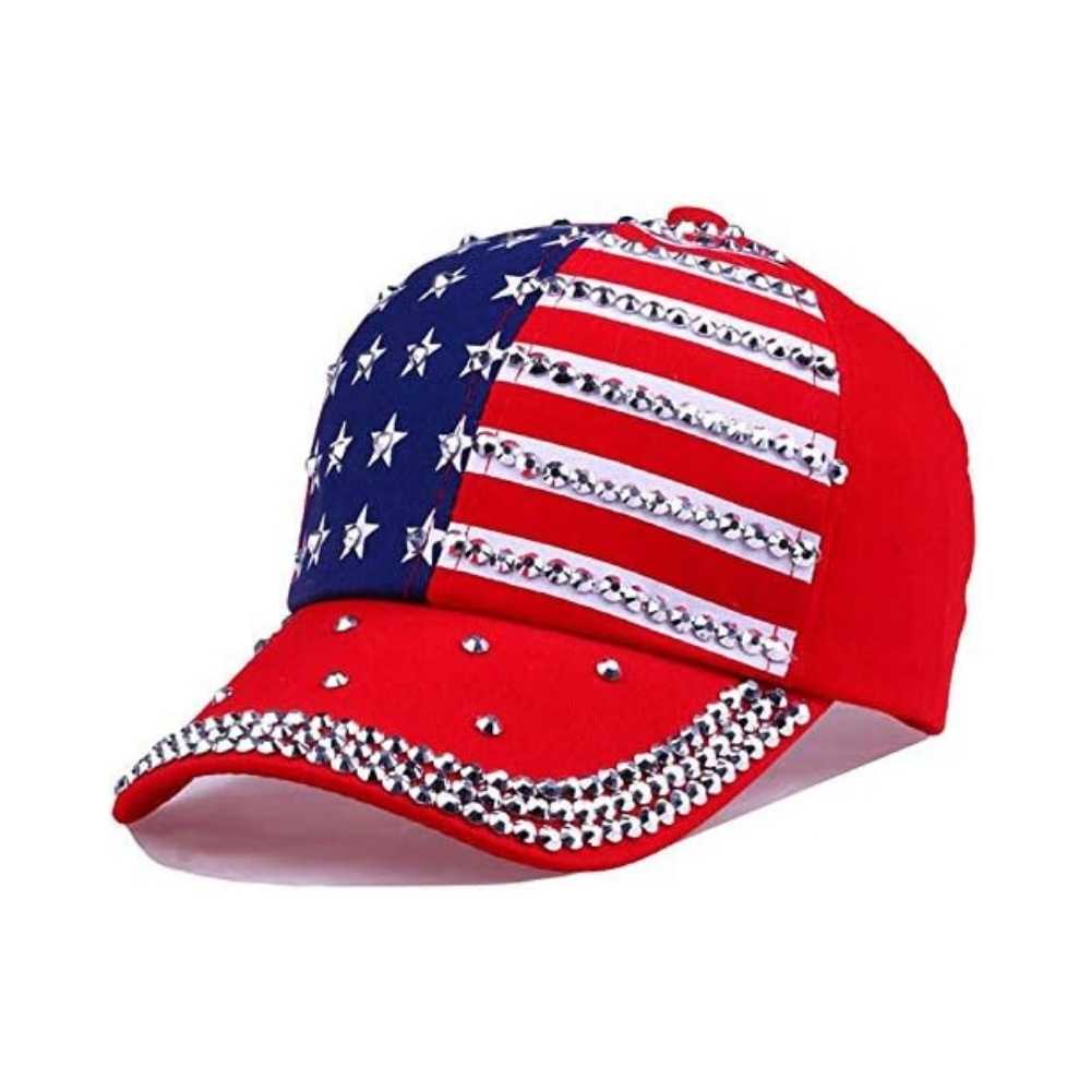 Patriotic American Flag Baseball Cap WR